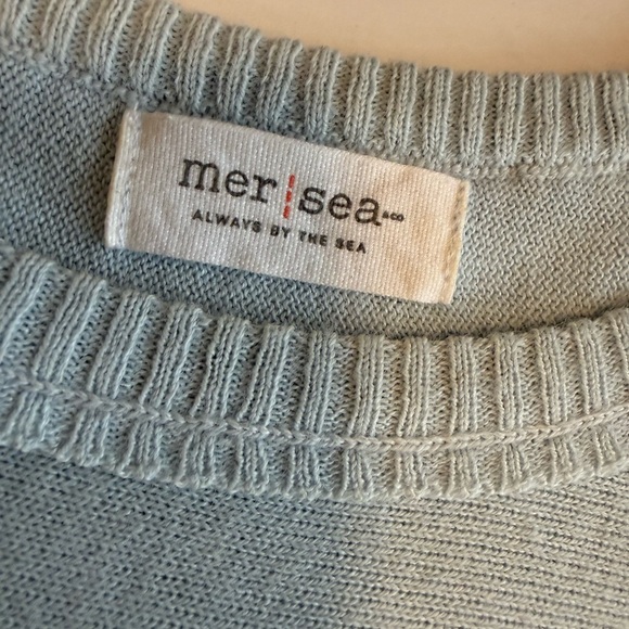 Mersea Light Blue Women's Crew Neck Sweater - Large - Picture 2 of 5